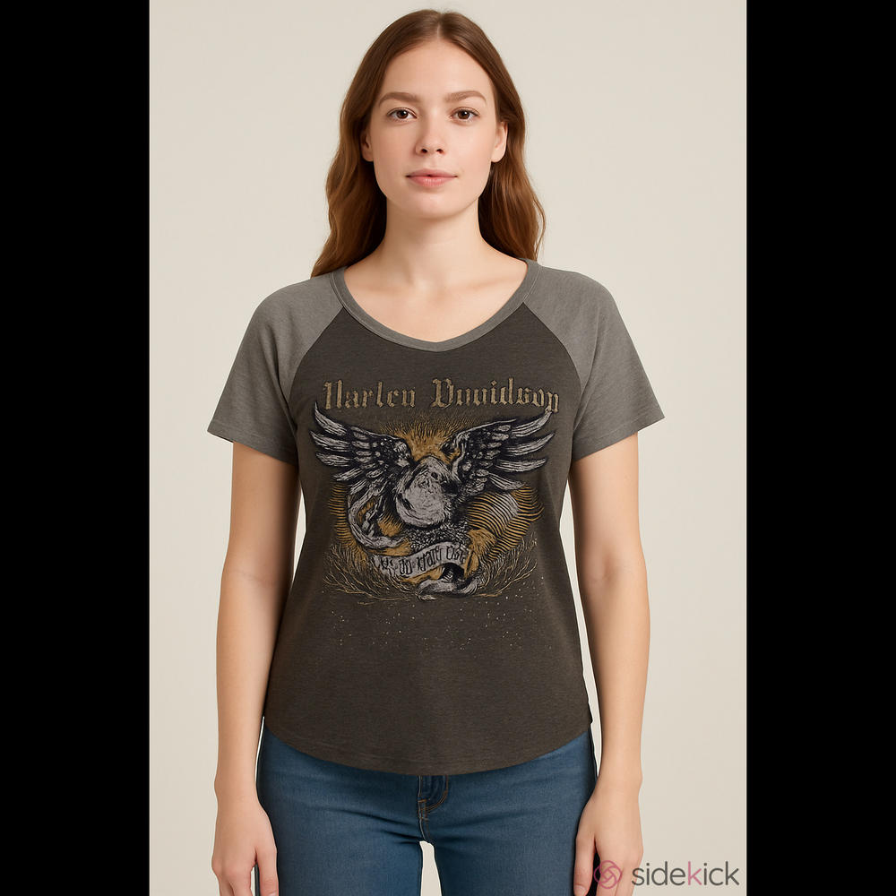 Harley Davidson Las Vegas Crew Neck Short Sleeve Tee Shirt Large Grey